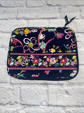Vera Bradley Navy Ribbons & Floral Quilted Tablet Case